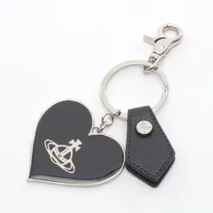 ヴィヴィアンウエストウッド Vivienne Westwood チャーム MIRROR HEART ORB 8203011WUOM0014N403 ブラック レザー キーリング レディース 新品のサムネイル