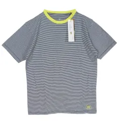 uniform experiment ユニフォームエクスペリメント UE-100050 ロゴプリント ボーダー 半袖 Tシャツ カットソー ブラック系 3【美品】【中古】