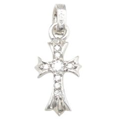 CHROME HEARTS クロムハーツ（原本有） 18KWG CRS BBYFAT P/DIA