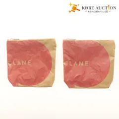 ■ CLANE クラネ ポーチ 2点セット まとめ売り 横浜店限定 オープン記念ノベルティ 小物入れ レディース 赤 ゴールド 未開封 未使用のサムネイル