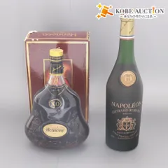 ■ 酒 コニャック ブランデー 2本セット ヘネシー XO 700ml 40% リチャードロバート ナポレオン 700ml 40% 未開栓 未使用 箱付き含むのサムネイル