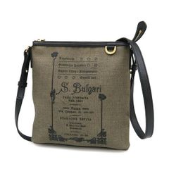 人気♡美品♡デカロゴ♡ヘリンボーン♡BVLGARI ブルガリ ショルダー 