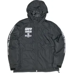 grande(グランデ) LMT.フーデッド.ウォーマーJK フットサルウォーマージャケット (gfph22599-0901)、BLK/WHT