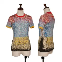 ジャンポールゴルチエファムJean Paul GAULTIER FEMME マルチカラーフラワープリントTシャツ 赤マルチ40のサムネイル