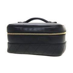 シャネル バニティバッグ ピコローレ ブラック レザー 化粧ポーチ CHANEL 】バニティバック ブラック コスメポーチ - メルカリ