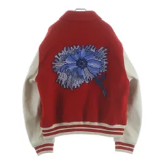 LOUIS VUITTON (ルイヴィトン) 23SS ×草間彌生 ウール レザー 切替 ヴァーシティジャケット スタジャン レッド RM231H MJY HOL31Eのサムネイル