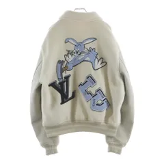 LOUIS VUITTON (ルイヴィトン) 22AW ルチパッチ ミックスドレザーバーシティブルゾンジャケット スタジャン ホワイト RM222 MJY HNL91Eのサムネイル