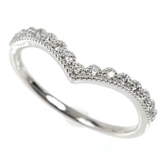 ダイヤモンド0.16ct Pt1000 ウェーブハーフエタニティリング - メルカリ