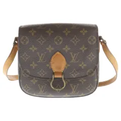 LOUIS VUITTON (ルイヴィトン) サンクルーMM モノグラム PVC レザー ショルダーバッグ ゴールド金具 ブラウン M51243
