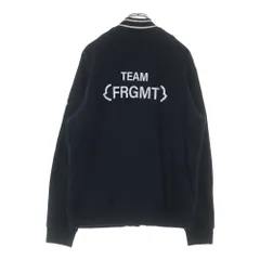 MONCLER (モンクレール) 23AW ×FRAGMENT フラグメント ワッペンロゴ スナップボタン スタジアムジャケット ブルゾン ブラック I209U8G00006 899OJのサムネイル