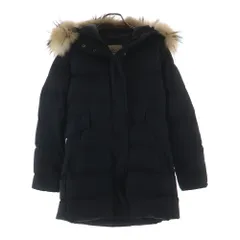 PYRENEX (ピレネックス) GRENOBLE FUR グレノーブル ファーフーデッド ダウンコート ジャケット ブラック レディース W19P1 CFJPN1800062
