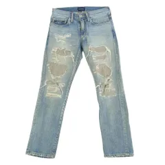 DESCENDANT ディセンダント DIN-4 DAMAGE JEANS ダメージ加工 リペア加工 デニム パンツ インディゴブルー系 1【中古】のサムネイル