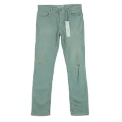 PHENOMENON フェノメノン 16ss PM16LPT05603 ストライプ ダメージ 加工 デニム パンツ インディゴブルー系 ホワイト系 32 L【中古】のサムネイル