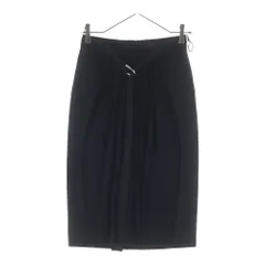 LOUIS VUITTON (ルイヴィトン) 17AW 異素材切り替え ドレープ ベルトスカート ブラック レディース RW172W XUK FDSK12のサムネイル
