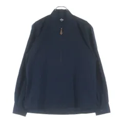 HERMES (エルメス) スタンドカラー ハーフジップ セリエボタン 長袖シャツ ネイビーのサムネイル