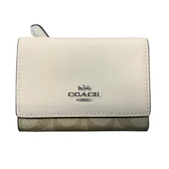 ♪4215 COACH コーチ マイクロ ウォレット・シグネチャー キャンバス 中古 美品 CM761SIGHA