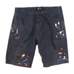 MARBLES マーブルズ MPT-S1604 ペイント加工 ショート パンツ ハーフパンツ ネイビー系 S【中古】のサムネイル