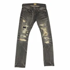 MARBLES マーブルズ MPT-S1504B ダメージ 加工 クラッシュ デニム パンツ ブラック系 S【中古】のサムネイル
