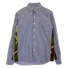 SOPHNET. ソフネット 17SS SOPH-170026 カモフラ ボタンダウン ギンガム チェック 長袖 シャツ ブルー系 M【中古】のサムネイル
