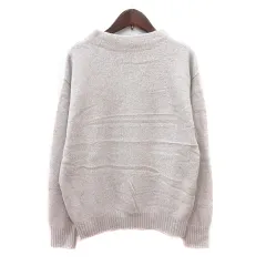 アプワイザーリッシェ Apuweiser-riche ニット セーター ハイネック 長袖 1 S 白 オフホワイト /MN