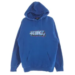 XLARGE エクストララージ 101203012019 EMBROIDERY GRAFFITI HOODED SWEAT プルオーバー フード スウェット パーカー ブルー系 XL【中古】
