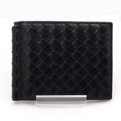 BOTTEGA VENETA イントレチャート マネークリップ ダークブラウン