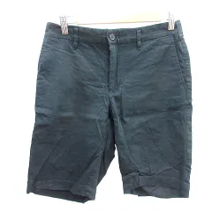 ジュンレッド JUNRed ショートパンツ ハーフ 麻 リネン M 黒 ブラック /AUのサムネイル