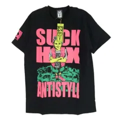 HEX ANTISTYLE ヘックスアンチスタイル フロント プリント ロゴ 半袖 Tシャツ ブラック系 L【極上美品】【中古】のサムネイル
