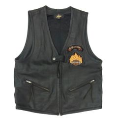 本革 アメカジ Harley-Davidson レザーベスト パンチング 00s - メルカリ