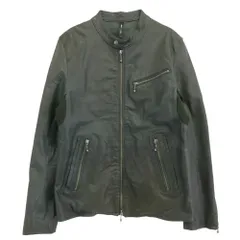 glamb グラム シープレザー シングルライダース ジャケット グリーン系 3【中古】のサムネイル