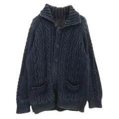 uniform experiment ユニフォームエクスペリメント UE-091039 インディゴコットン フィッシャーマン ニット カーディガン ネイビー系 2【中古】のサムネイル