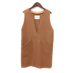 ロペ ROPE ワンピース ミニ ノースリーブ 36 S 茶 ブラウン /MNのサムネイル