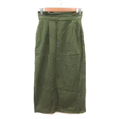アーバンリサーチ ドアーズ URBAN RESEARCH DOORS タイトスカート ロング バックスリット 36 カーキ /MS