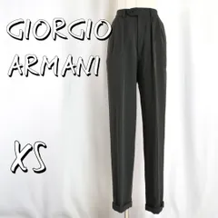 【美品】GIORGIO ARMANIジョルジオアルマーニ 90s 日本製 福助製 2タックスラックスパンツ XS グレー【古着】【中古】【送料無料】のサムネイル