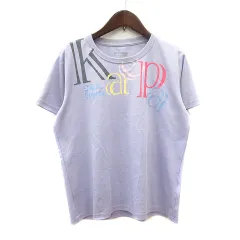 ケイパ Kaepa カットソー Tシャツ クルーネック プリント 半袖 LL 紫 パープル /MN ●RY