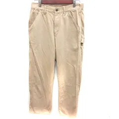 ビームス BEAMS カーゴパンツ デニム ロング S ベージュ /RT