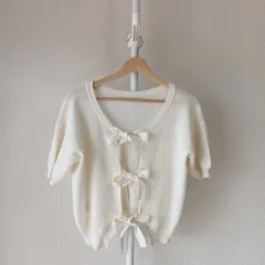 【Emsexcite エムズエキサイト】レディース　カーディガン Mサイズ オフホワイト