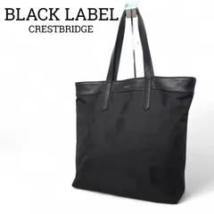 BLACK LABEL CRESTBRIDGE ブラックレーベル・クレストブリッジ トートバッグ ジャカードチェック ブラック A4収納可 日本製のサムネイル