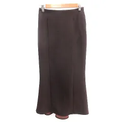 マジェスティックレゴン MAJESTIC LEGON マーメイドスカート タイト フレア ロング M 茶 ブラウン /AU ●RY