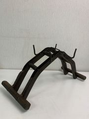 古民具 馬鍬 まぐわ 代かき鍬 農具 木製 鉄爪 古道具 ヴィンテージ