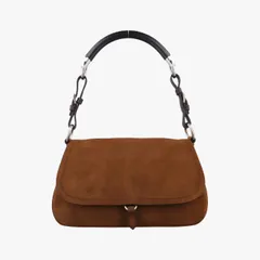 プラダPradaデュエット ブラウン スエード BR1825 7 M