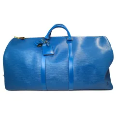 希少　ルイヴィトン　エピ　キーポル55　ボストンバッグ　ブルー　大容量　5409 LOUIS VUITTON（ボストンバッグ ・ ブルー・ネイビー/青色系）のフリマ