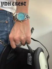 ⭐️TKUR2+3　WATCH　シルバークリアー装飾石付　16cm　刻印有り