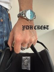 ⭐️TMSLDZ クロス ネックレス 3連クロス クリアストーン 刻印あり