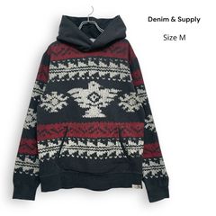 DENIM&SUPPLY ラルフローレン ネイティブ柄 パーカー S オルテガ柄 