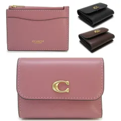 コーチ COACH 折財布 レディース エッセンシャル カードホルダー ウォレット CZ111 三つ折り財布 コンパクト財布 ミニ財布 レザー