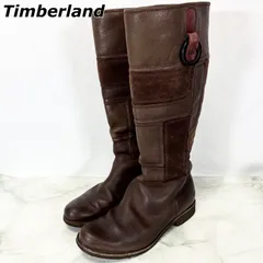 ティンバーランド Timberland ニーハイブーツ ロングブーツ レザー スエード パッチワーク 6.5W (24.5cm相当)