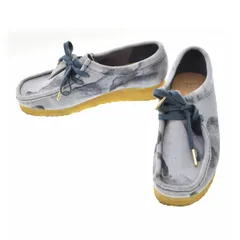 【CLARKS】261600324040 WALLABEE BLUE CAMOFLAGEレザーシューズ