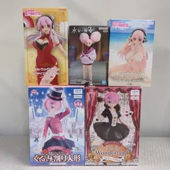 【D41004】（未開封品）すーぱーそに子 水星の魔女 チュチュ リゼロ ラム フィギュア 5体セット まとめ売り