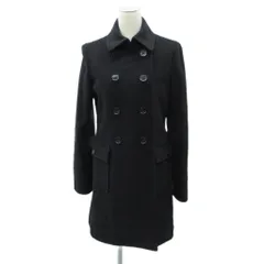 グリーンレーベルリラクシング ユナイテッドアローズ green label relaxing Pコート ピーコート 40 黒 ブラック ロング丈 /YS37 ■ECB002のサムネイル